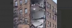 В районе Бронкс в Нью-Йорке обрушилась угловая часть жилого дома, спасатели ищут выживших