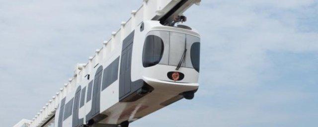 Китай тестирует новый скоростной подвесной поезд