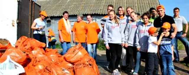 В Пскове волонтеры закончили уборку на острове Залита