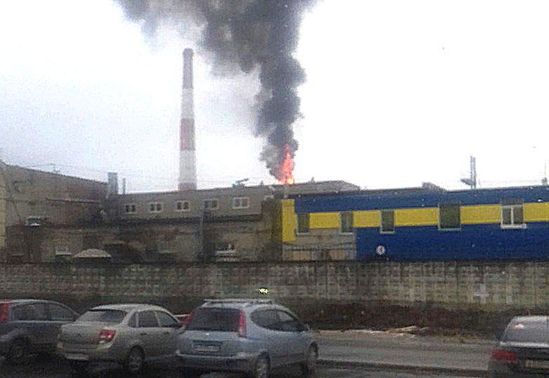 В Муроме на рубероидном заводе произошел пожар