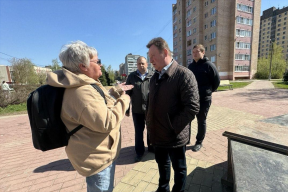 Олег Лобков осмотрел бульвар Ларюшина в Егорьевске