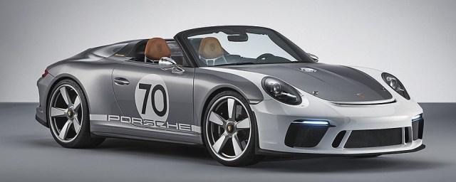 Porsche представила юбилейный 500-сильный спорткар 911 Speedster