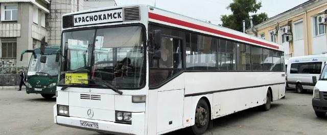 Из Краснокамска в Пермь запущен новый автобусный маршрут