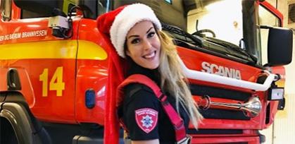 Жительницу Норвегии признали самой привлекательной пожарной в мире