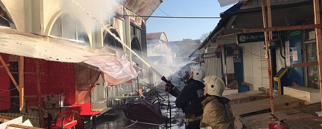 Пожар на Зеленом рынке Нальчика произошел из-за поджога