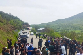 В Тавушской области Армении протестующие заблокировали трассу