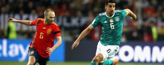 Сборные Испании и Германии сыграли вничью в контрольном матче