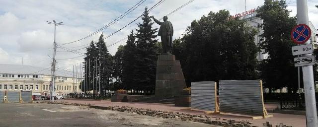 В Рязани продолжается реконструкция площади Ленина