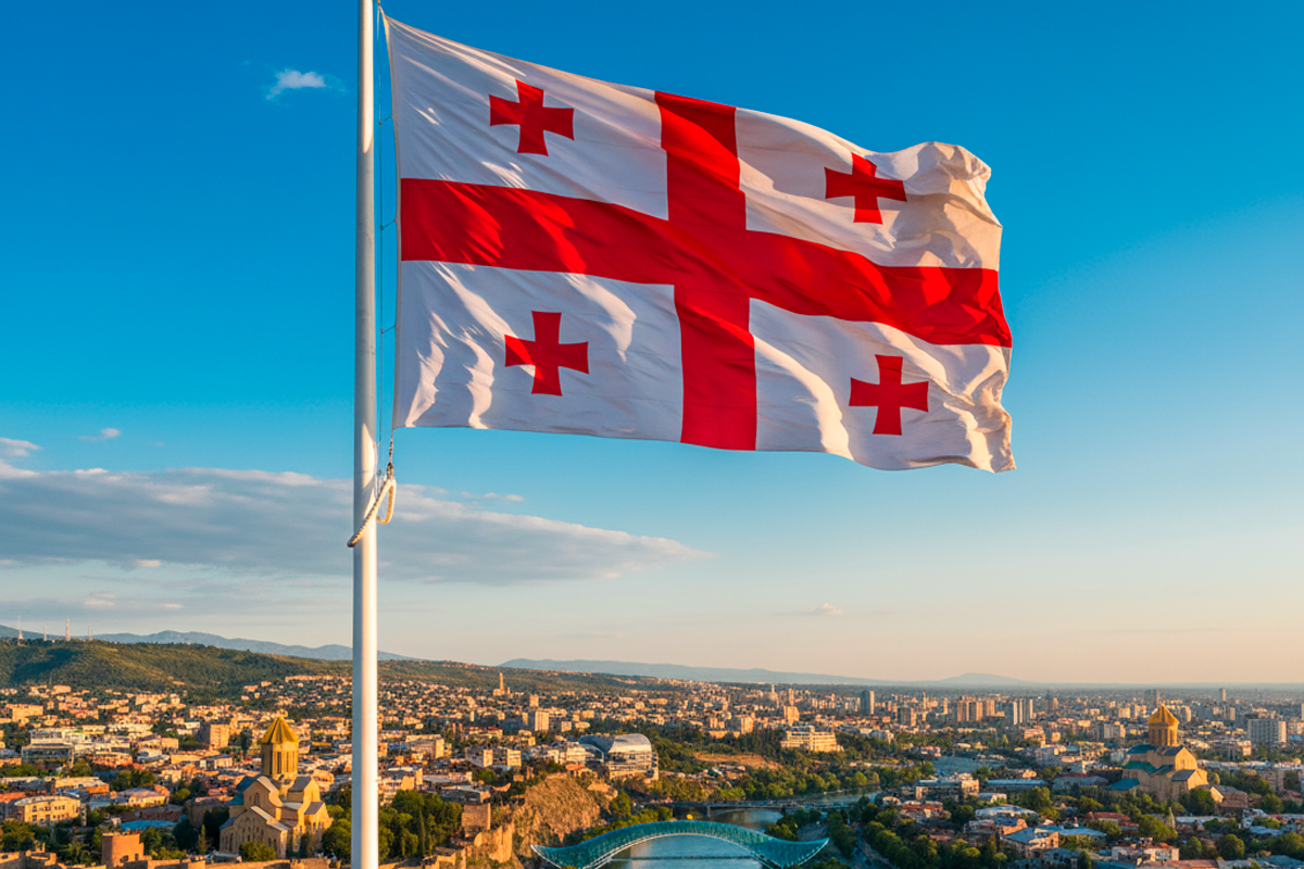 Колонны автомобилей оппозиции движутся в Тбилиси на фоне муниципальных выборов