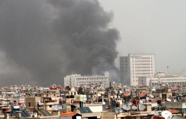 В Дамаске на блокпосту произошел мощный взрыв‍