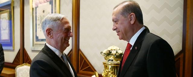 Эрдоган провел переговоры с главой Пентагона