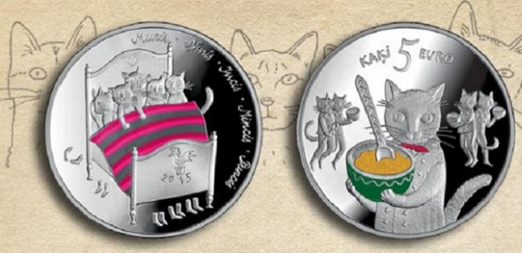 В Латвии выпустят монету с изображением котов