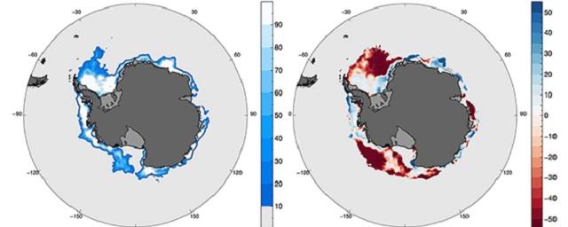 Площадь морского льда в Арктике достигла исторического минимума