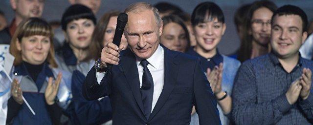 Опрос: 70% молодежи готовы проголосовать за Владимира Путина