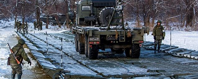 В Воронежской области военные провели противопаводковую тренировку