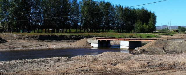 В Шилке началось строительство временного моста через реку Кия