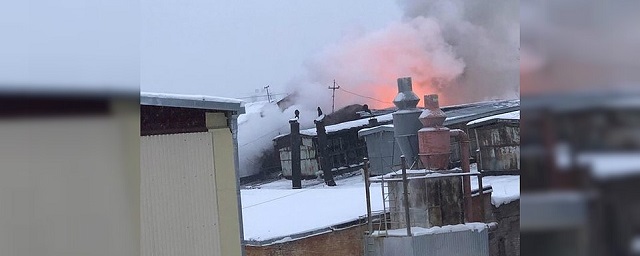 На спичечной фабрике Кирова произошел сильный пожар