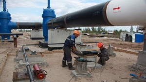 construction of oil pipeline