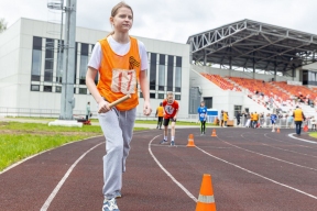 В Орехово-Зуевском округе прошла легкоатлетическая эстафета ко Дню Победы