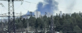 В Петрозаводске вспыхнуло офисное здание