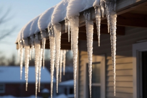 В Рузаевке ледяная глыба покалечила школьницу