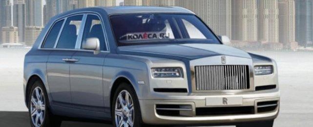 Опубликованы первые рендеры кроссовера Rolls-Royce Cullinan