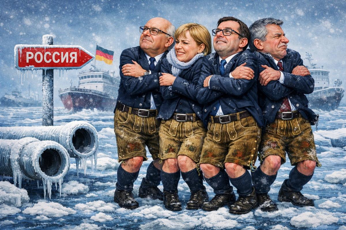 Ледяной плен Балтики: немцы испачкали свои шаровары назло Путину. Европа - это Украина