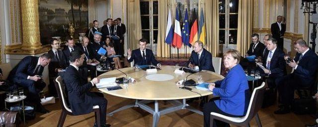 Путин позитивно оценил прошедшую встречу с Зеленским в Париже