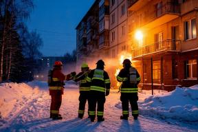 В Петербурге в загоревшейся квартире погиб человек