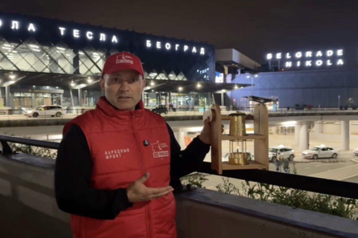 Представитель «Народного фронта» из Челябинска привез в Сербию частицу Вечного огня