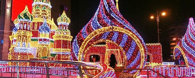 В Москве новогодние украшения уберут до 20 января