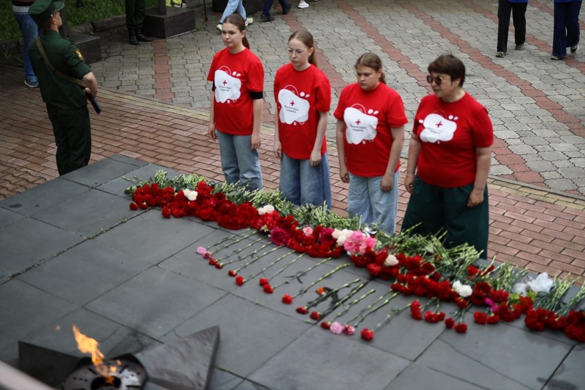 В Биробиджане открыли Аллею Памяти в честь погибших воинов