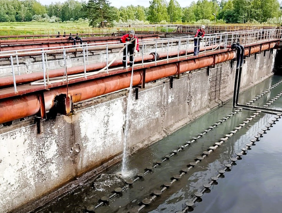 В Красноармейске Городского округа Пушкинский приступили к профилактическим работам на важном участке городских очистных сооружений
