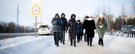 В Дмитрове проверили качество  уборки снега во дворах и на остановках