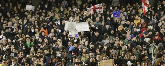 Митингующие в Тбилиси потребовали отставки правительства Грузии