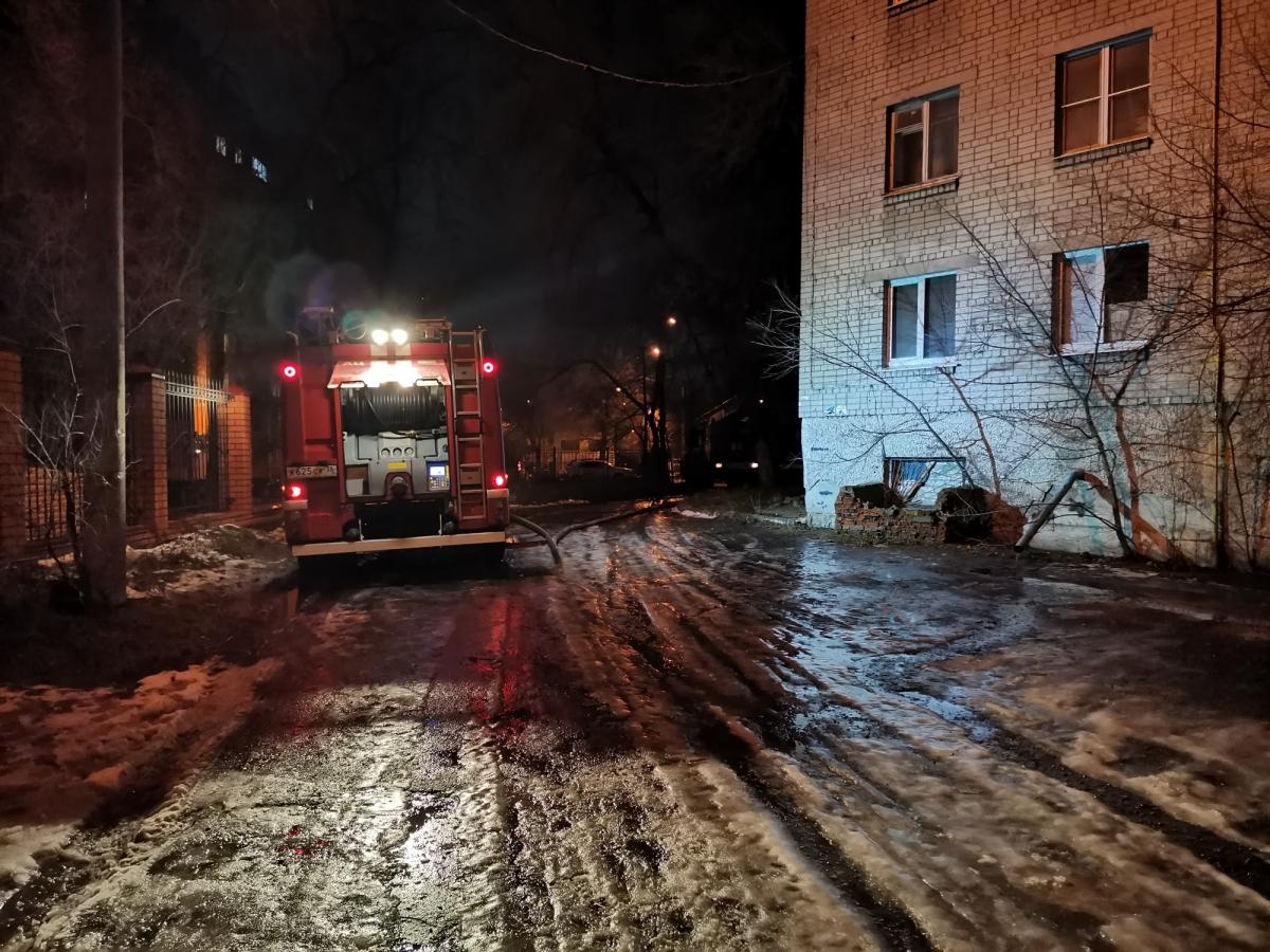 В Воронеже при пожаре в общежитии погиб мужчина