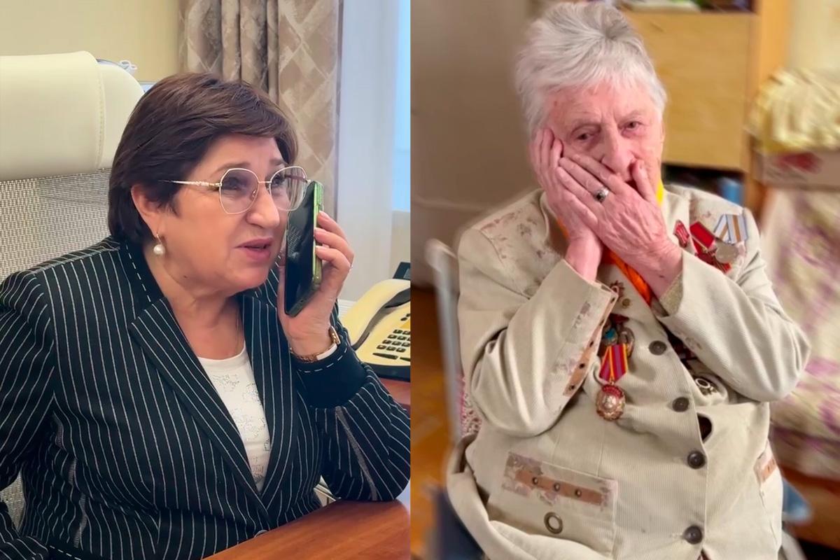 Спикер Заксобрания Владимирской области Ольга Хохлова поздравила с памятной датой защитницу Дороги жизни Ефросинью Владимировну Сумник