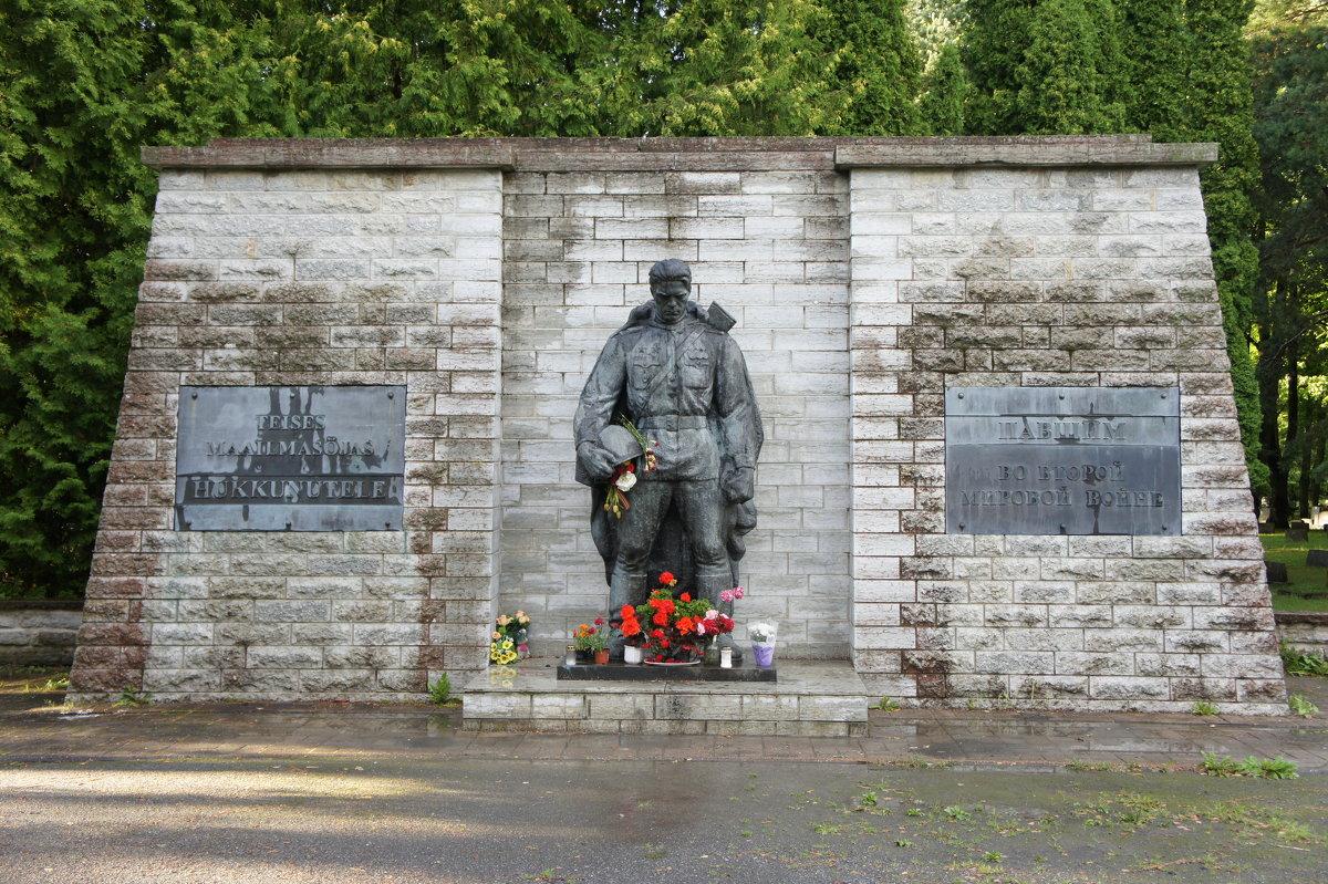 В Эстонии вандал, нарисовавший свастику на памятнике советским воинам, сдался властям