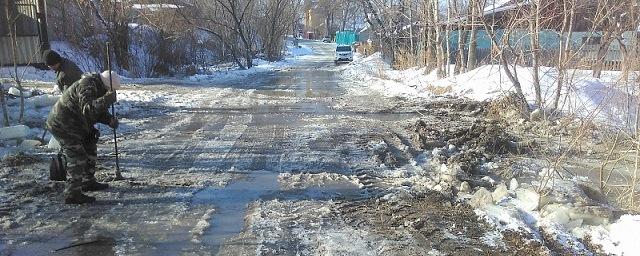 Власти Хабаровска ликвидировали подтопление на улице Ухтомского