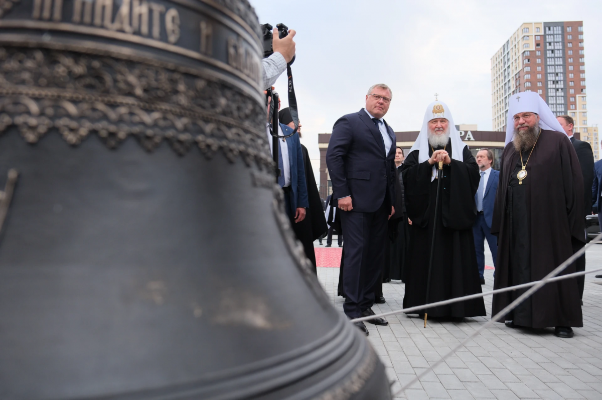 Патриарх Московский и всея Руси Кирилл провел чин малого освящения храма Святого Благоверного Князя Александра Невского в Астрахани