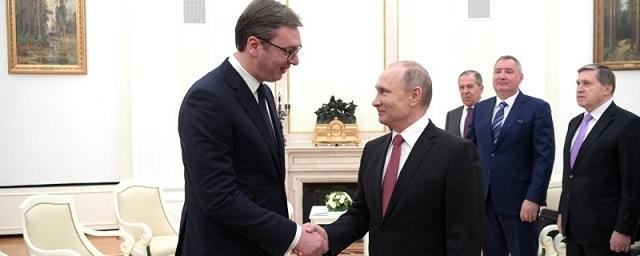Путин встретится с президентом Сербии в январе 2019 года