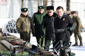 Губернатор Подмосковья Андрей Воробьев в День защитника Отечества посетил 45-ю отдельную гвардейскую инженерную бригаду