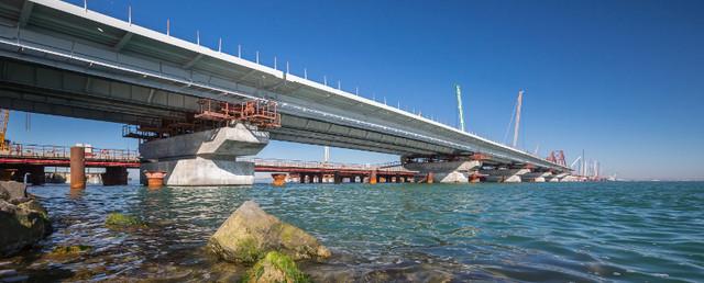 На Крымском мосту начали монтировать очистные сооружения