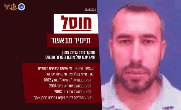 Израиль сообщил о ликвидации одного из соратников главы боевого крыла ХАМАС