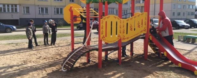 В 2016 году в Пскове появилось 12 новых детских игровых комплексов