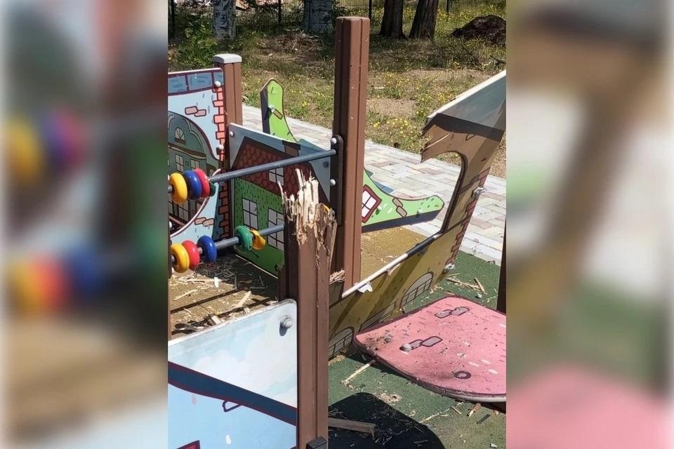 ВСУ атаковали территорию детского сада в Энергодаре — повреждена новая детская площадка