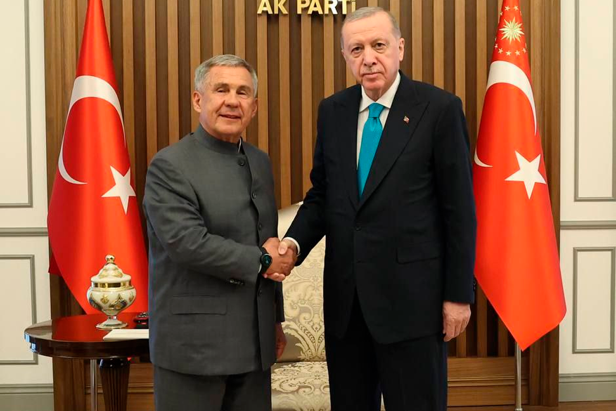 Глава РТ Рустам Минниханов встретился с Реджепом Эрдоганом в Анкаре