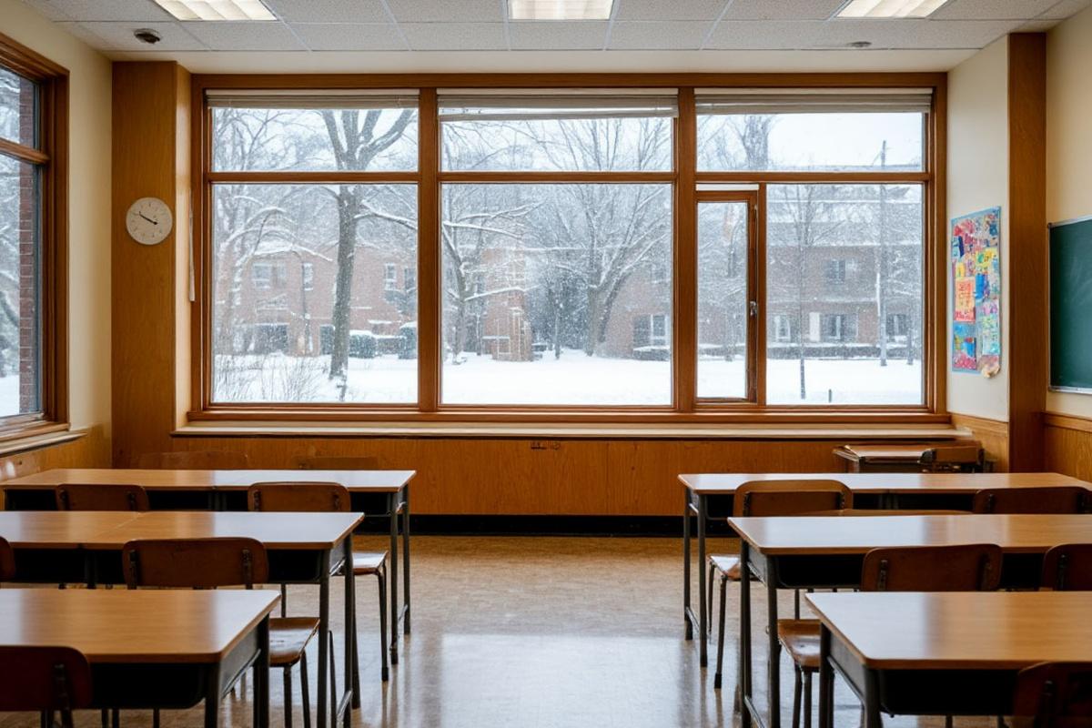 Из-за 30-градусных морозов в Челябинске отменили уроки для учеников 1-7 классов