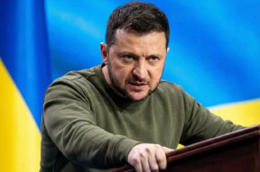 Зеленский продемонстрировал первые кадры работы нового украинского дрона-перехватчика