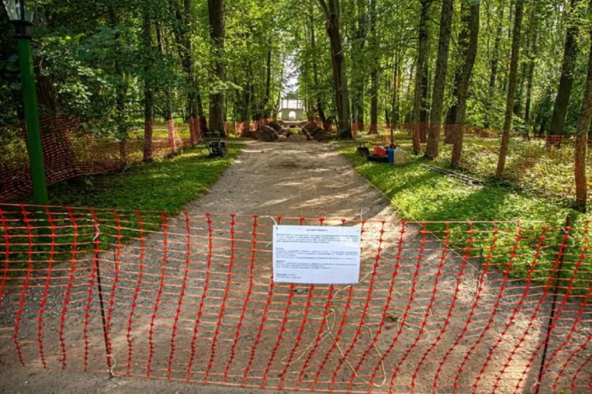 В парке мемориальной усадьбы Ганнибалов «Петровское» начались реставрационные работы